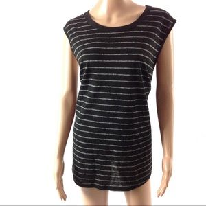 New Old Navy Muscle Tee Size XXL Black Striped